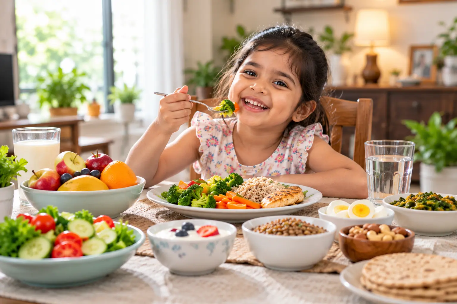 Child not eating and healthy nutrition for children