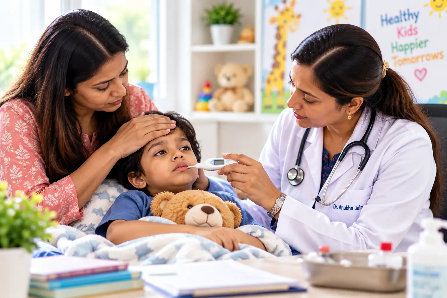 Child Fever symptoms and when to see a pediatrician