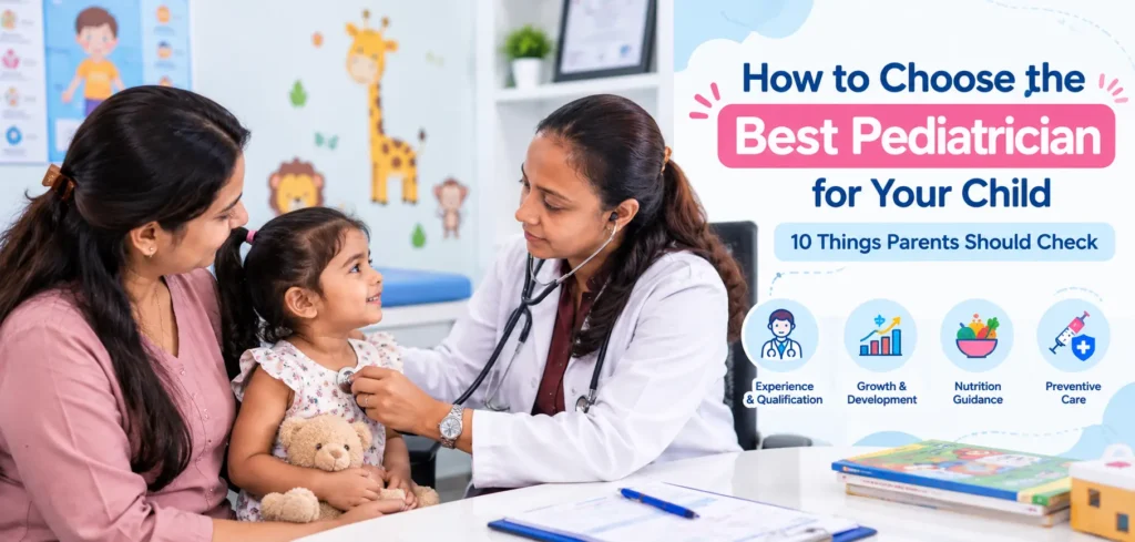 Pediatrician consultation with child