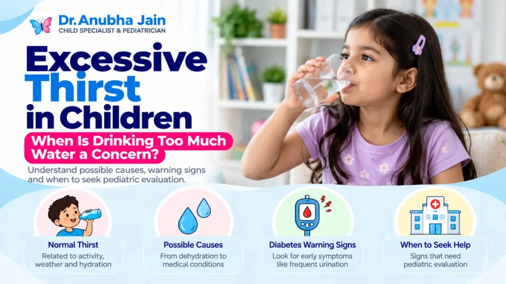 Excessive Thirst in Children – Causes and Diabetes Warning Signs