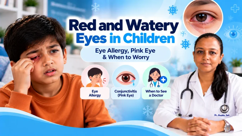 Red and Watery Eyes in Children: Causes & When to Worry